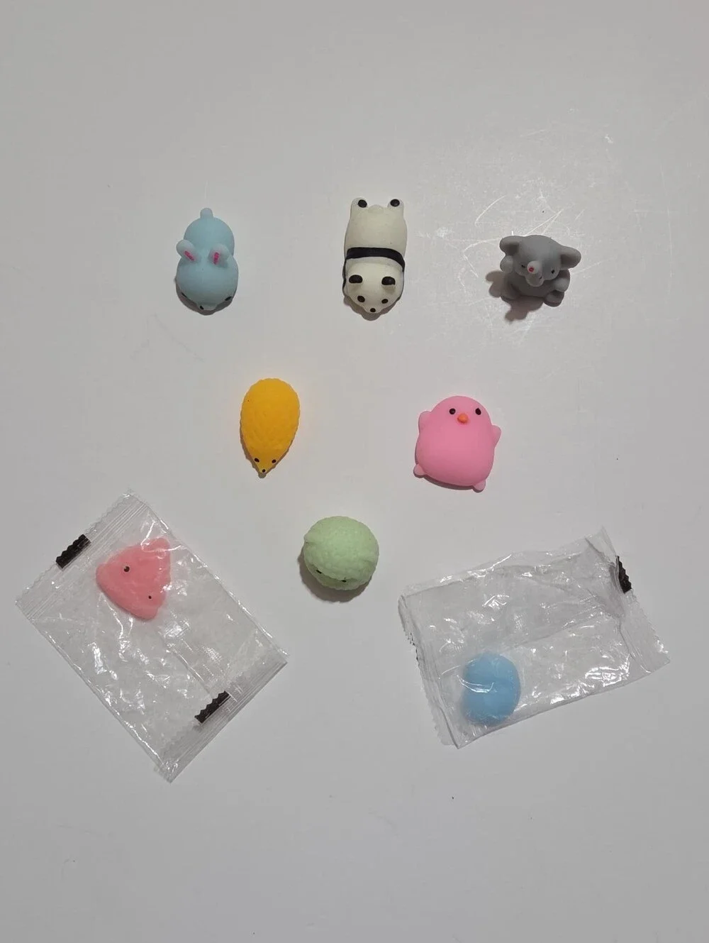 mini animal-shaped squishy fidget toy bundle